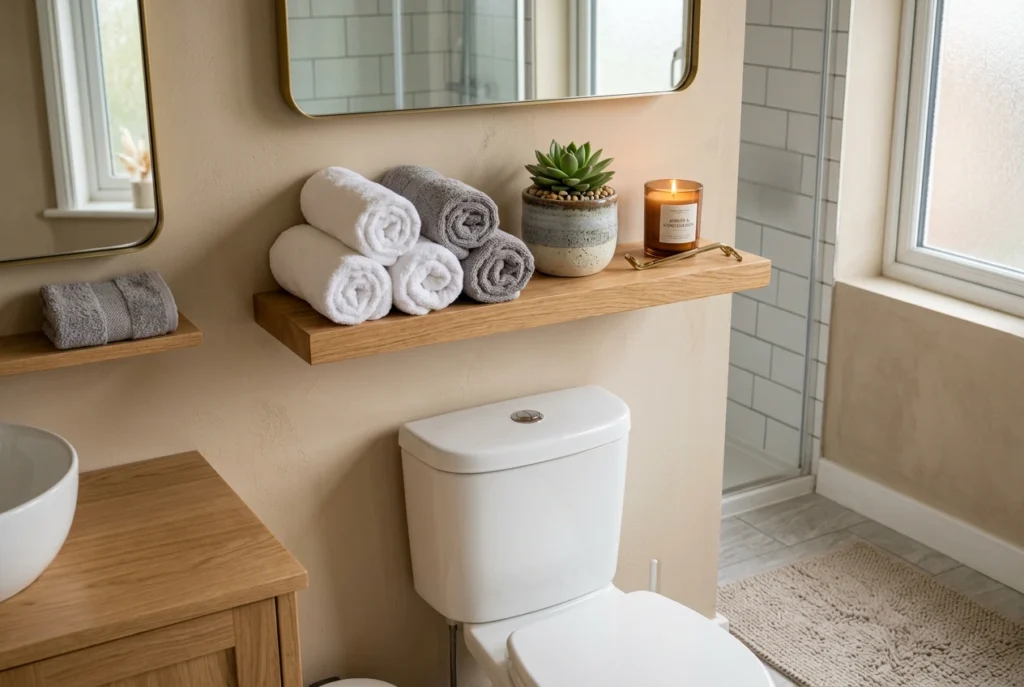 warm white bathroom