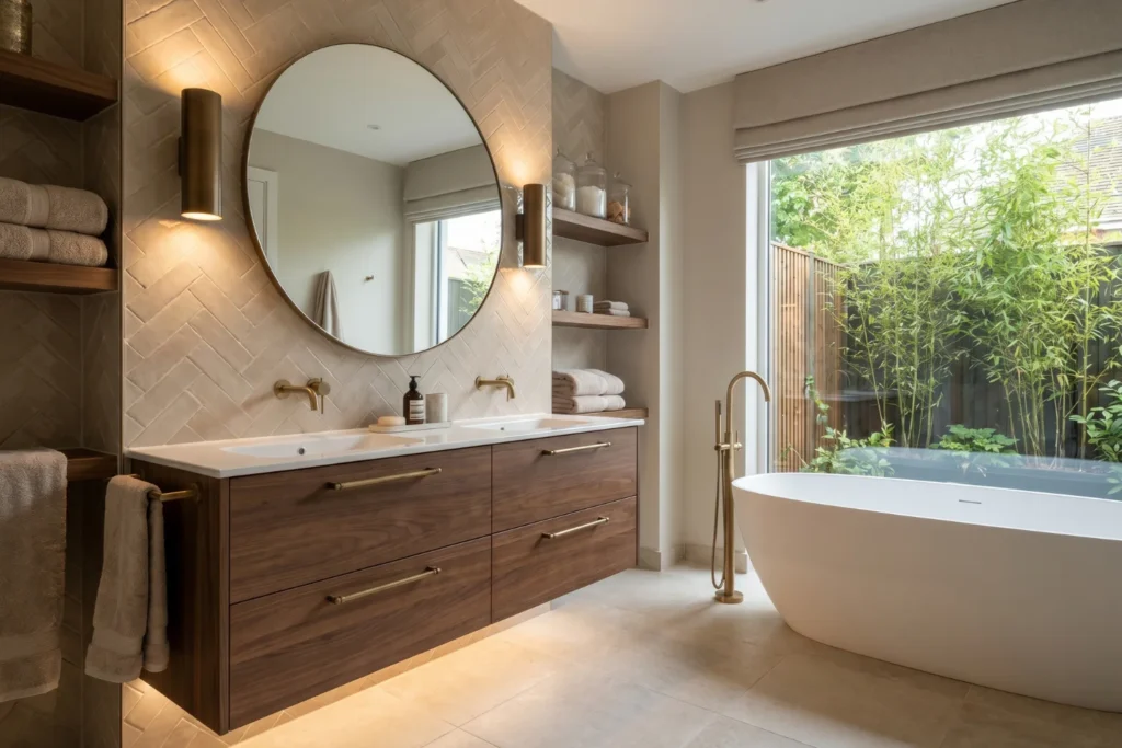 Brown and Beige Bathroom Ideas for a Warm, Relaxing Retreat