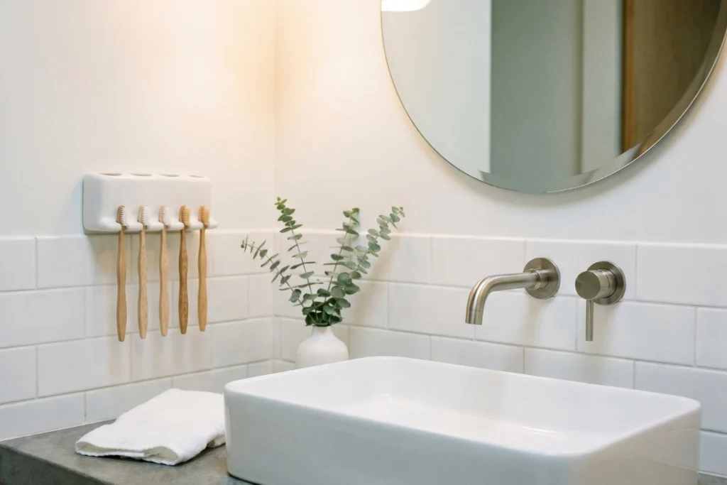 small bathroom counter ideas