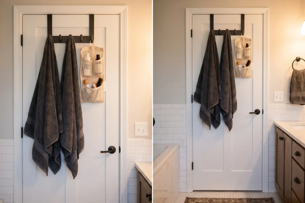 DIY bathroom storage