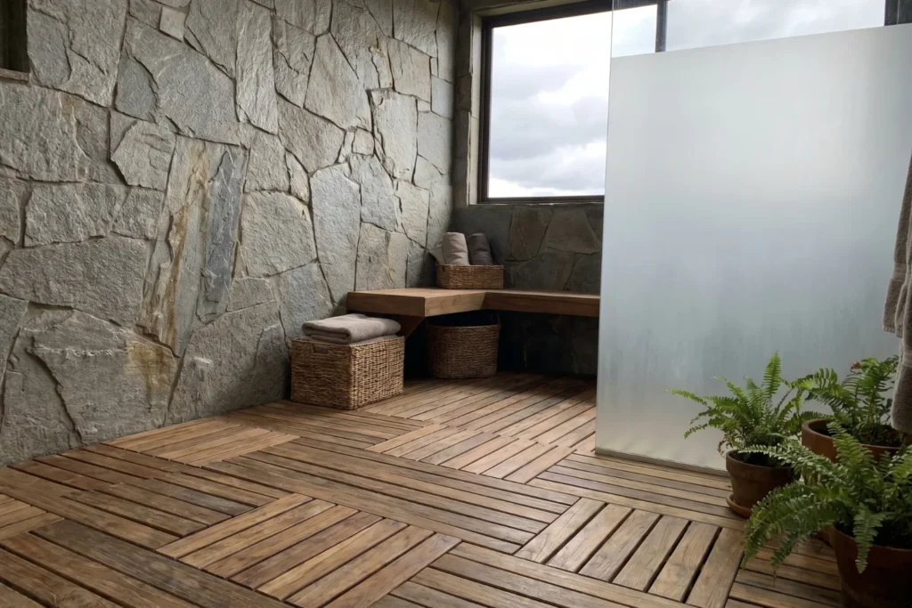 backyard bathroom