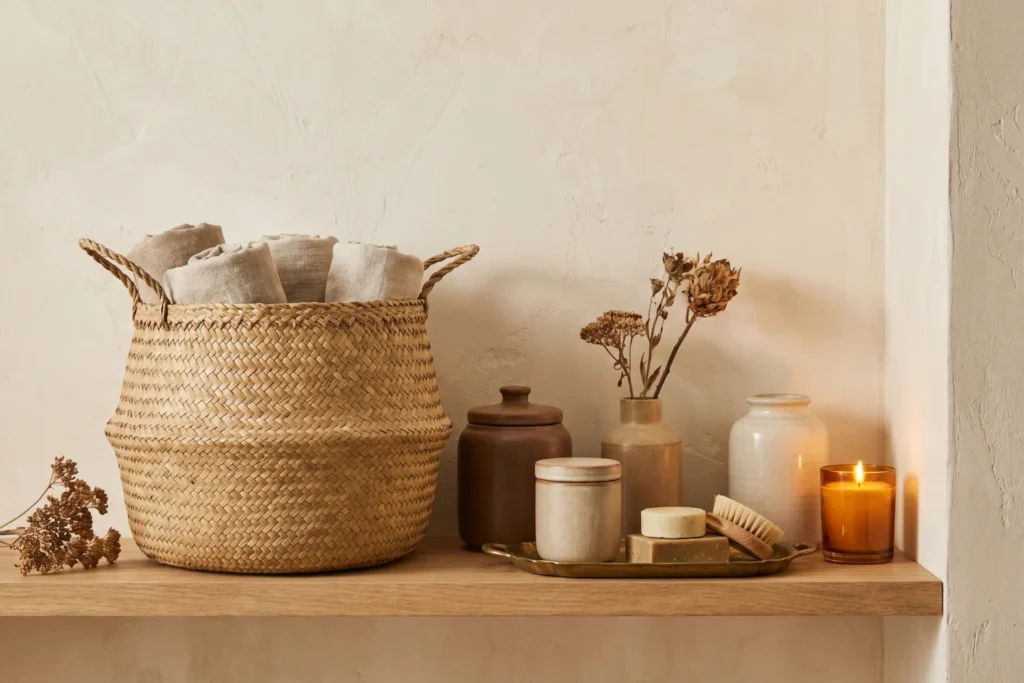 beige bathroom decor