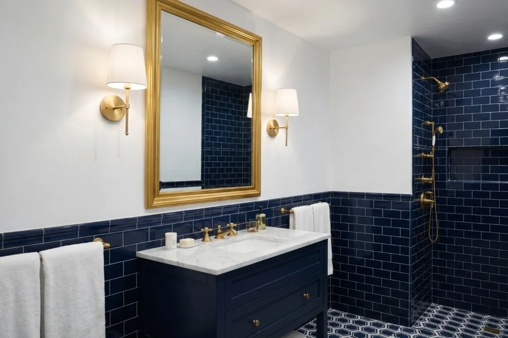windowless bathroom colors