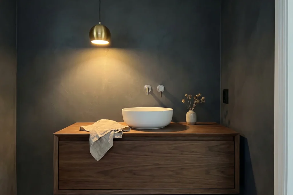 black marble bathroom