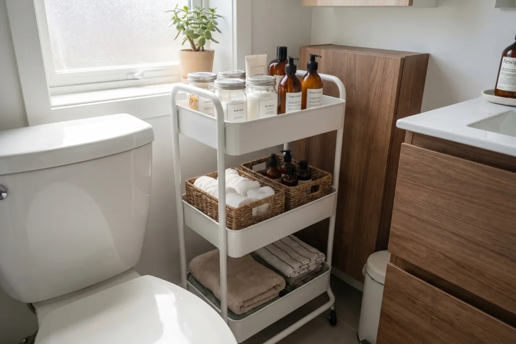over toilet storage ideas