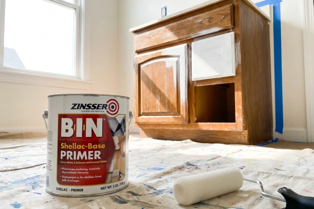 paint bathroom cabinets