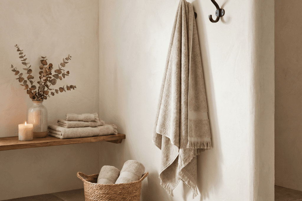 Style: spa-like bathroom towel display