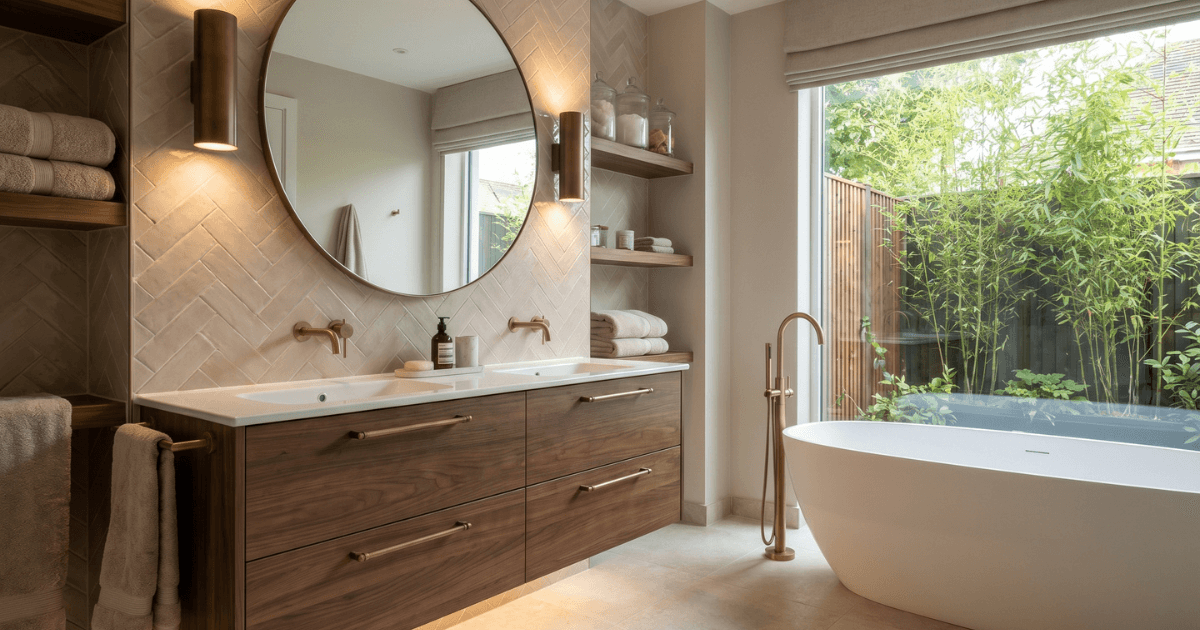 modern bathroom aesthetic decoration