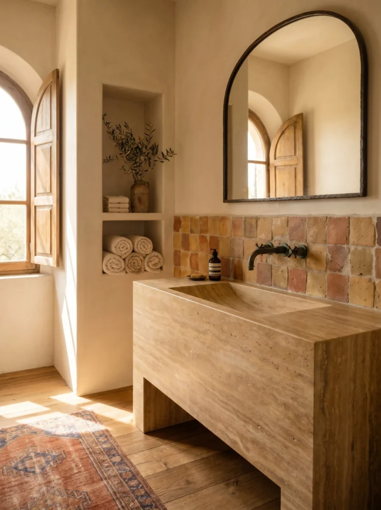 Tuscan bathroom