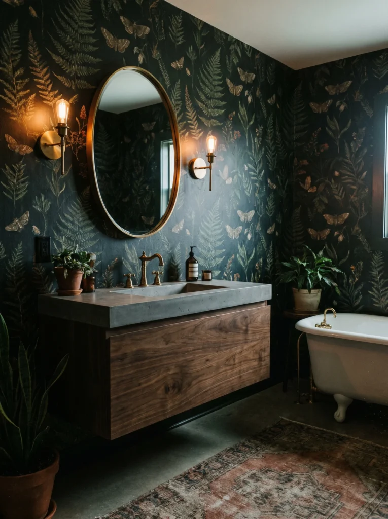 moody bathroom