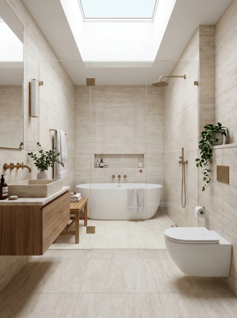 small bathroom with freestanding tub ideas