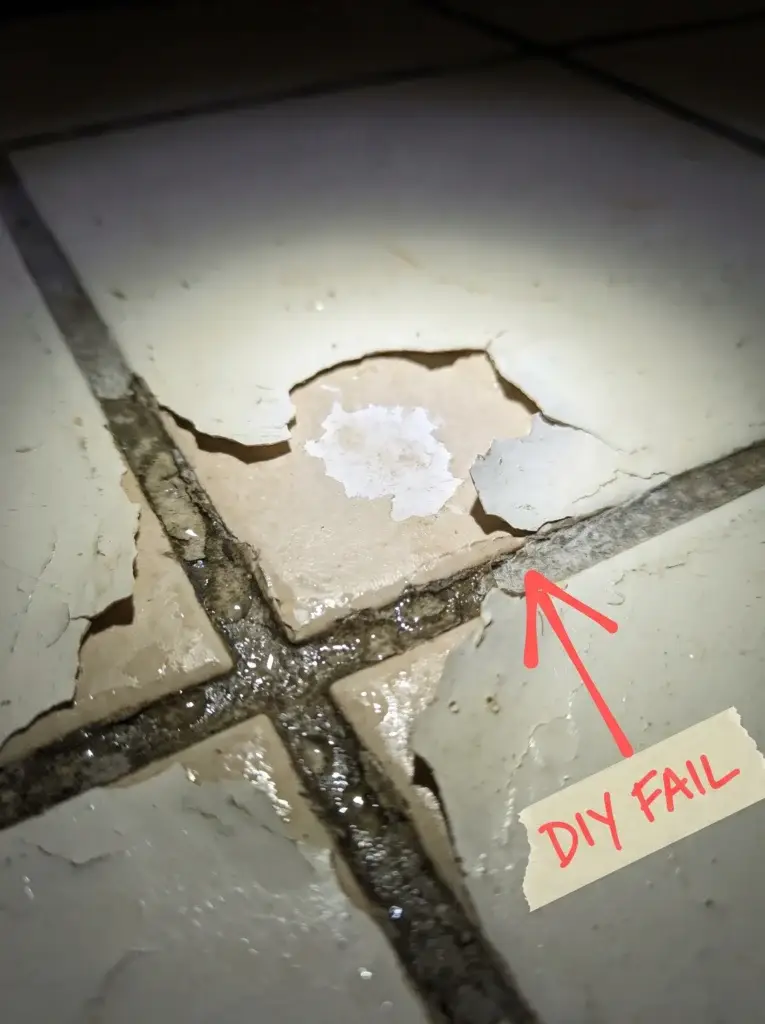 bathroom floor paint DIY
