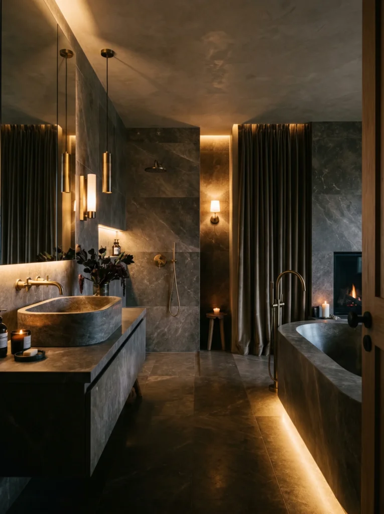 spa-like primary bathroom