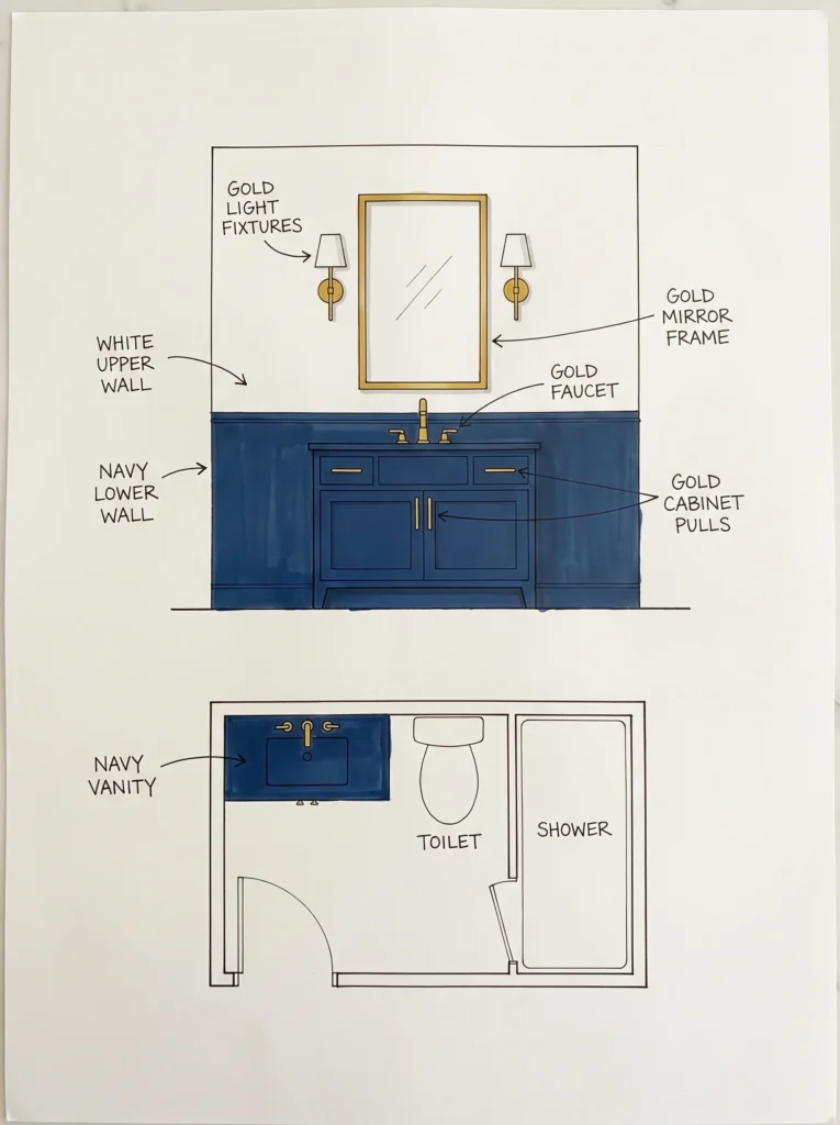 brushed gold bathroom fixtures