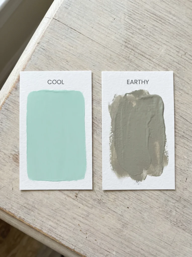 sage green bathroom