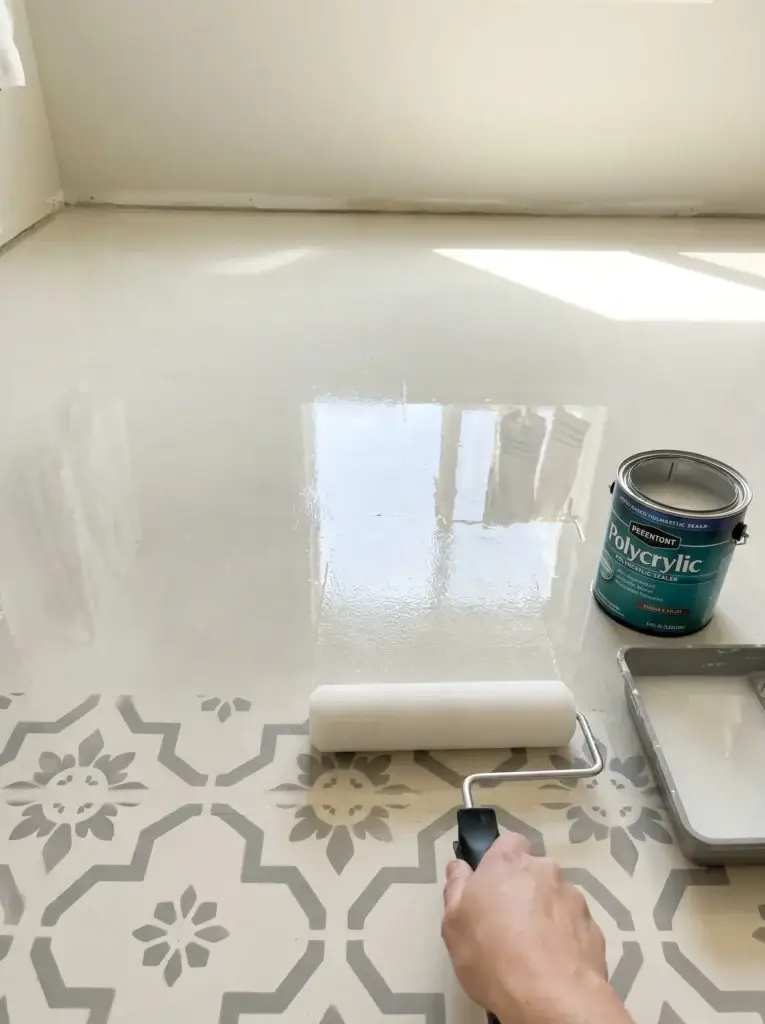 painted tile floor durable
