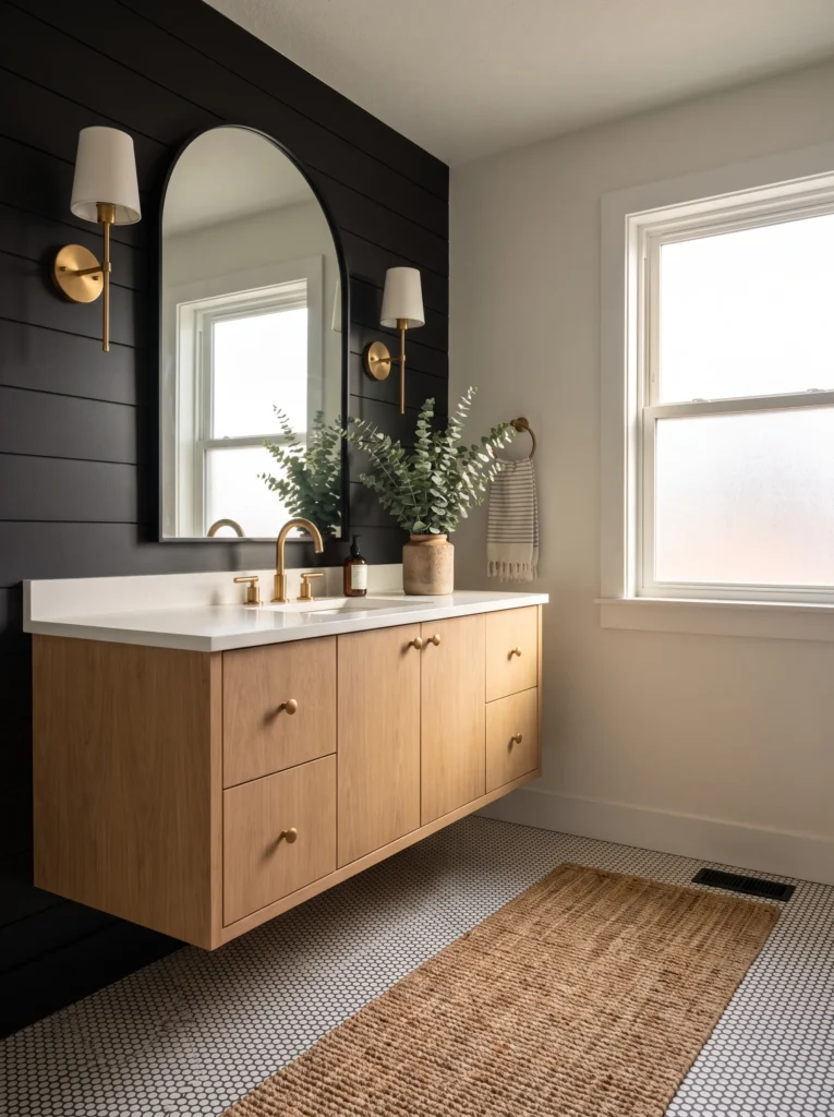 black bathroom ideas