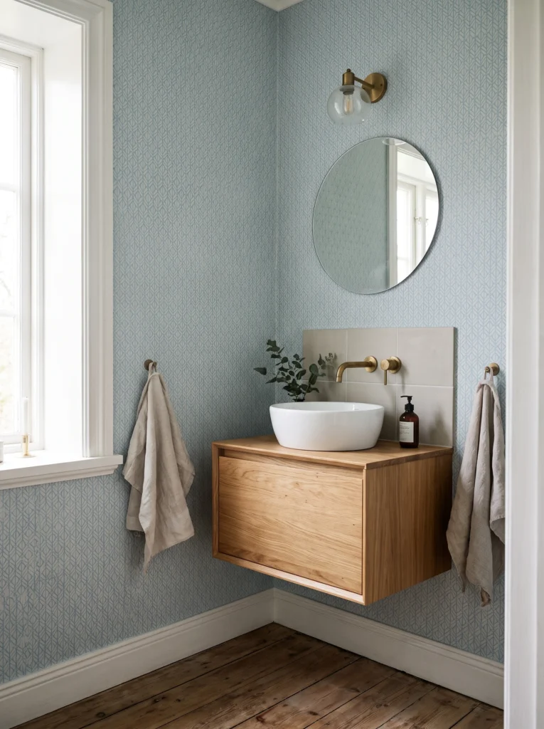 Bathroom wallpaper ideas