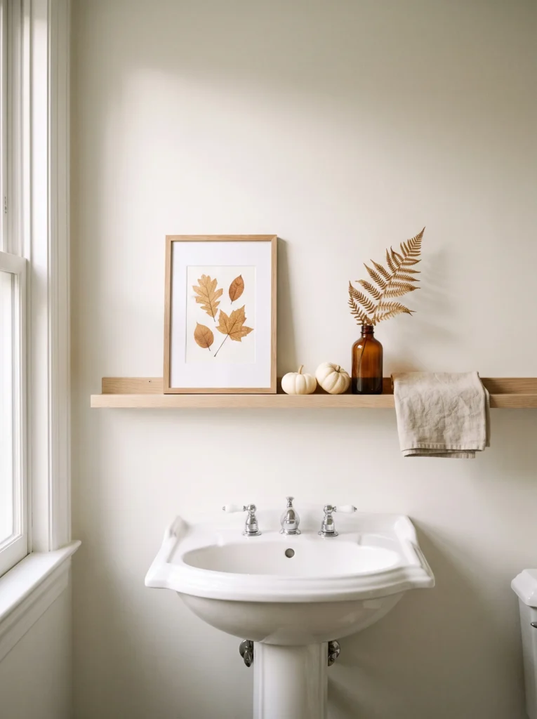 fall bathroom decor