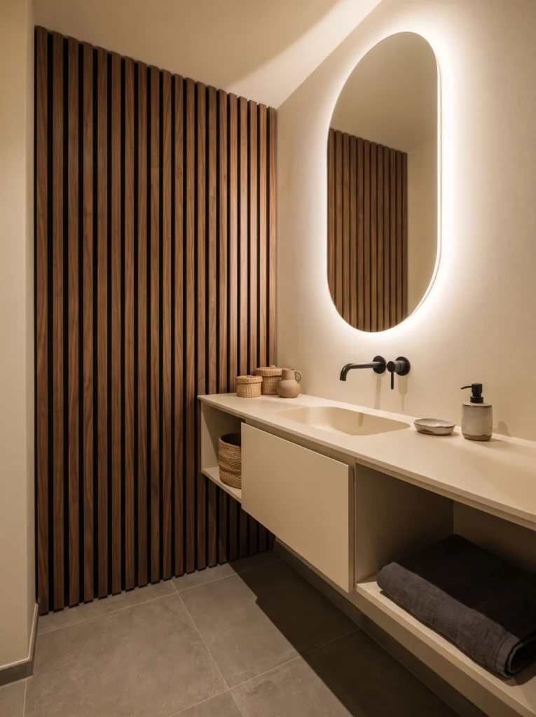 tiny half bath design