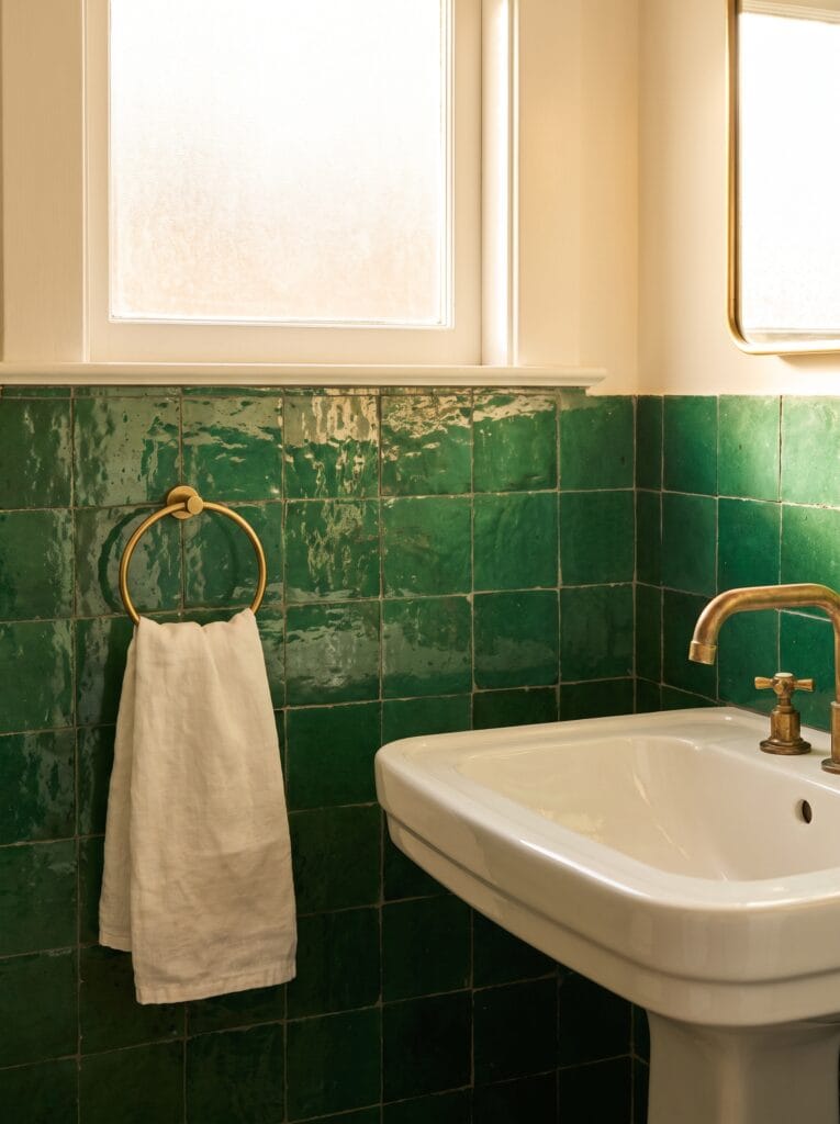 tile accent wall