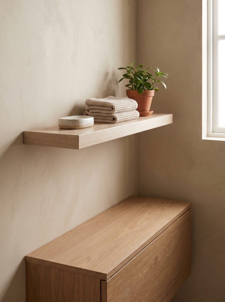 bathroom storage shelves