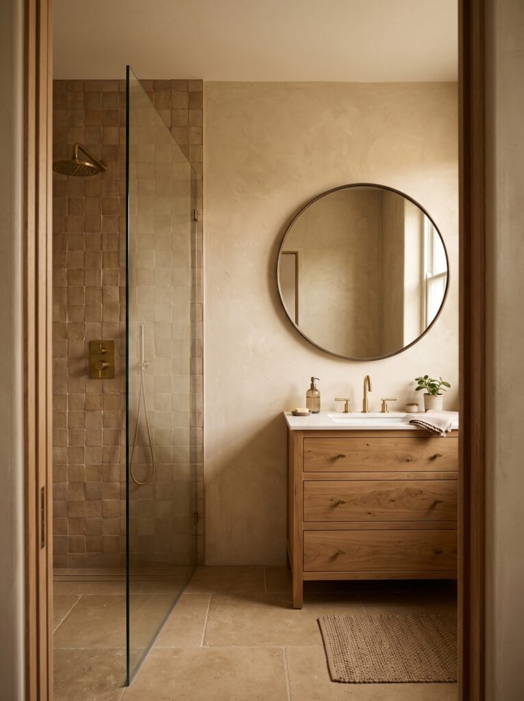frameless glass shower panel