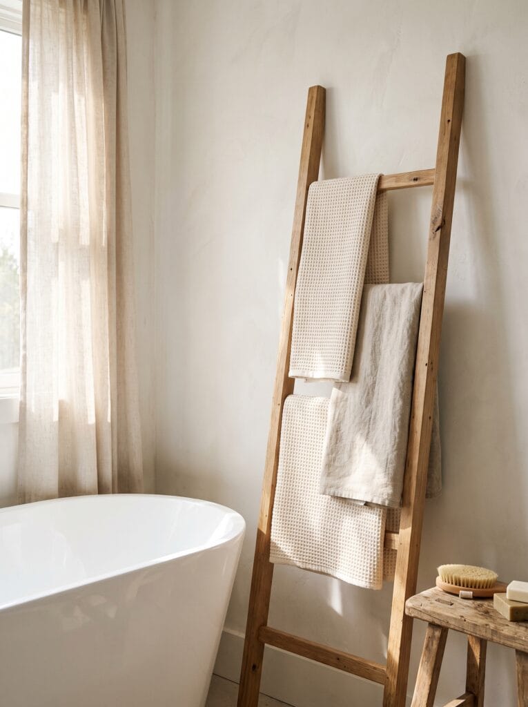 bathroom towel hanging ideas