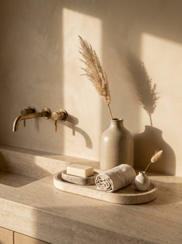 bathroom tray decor