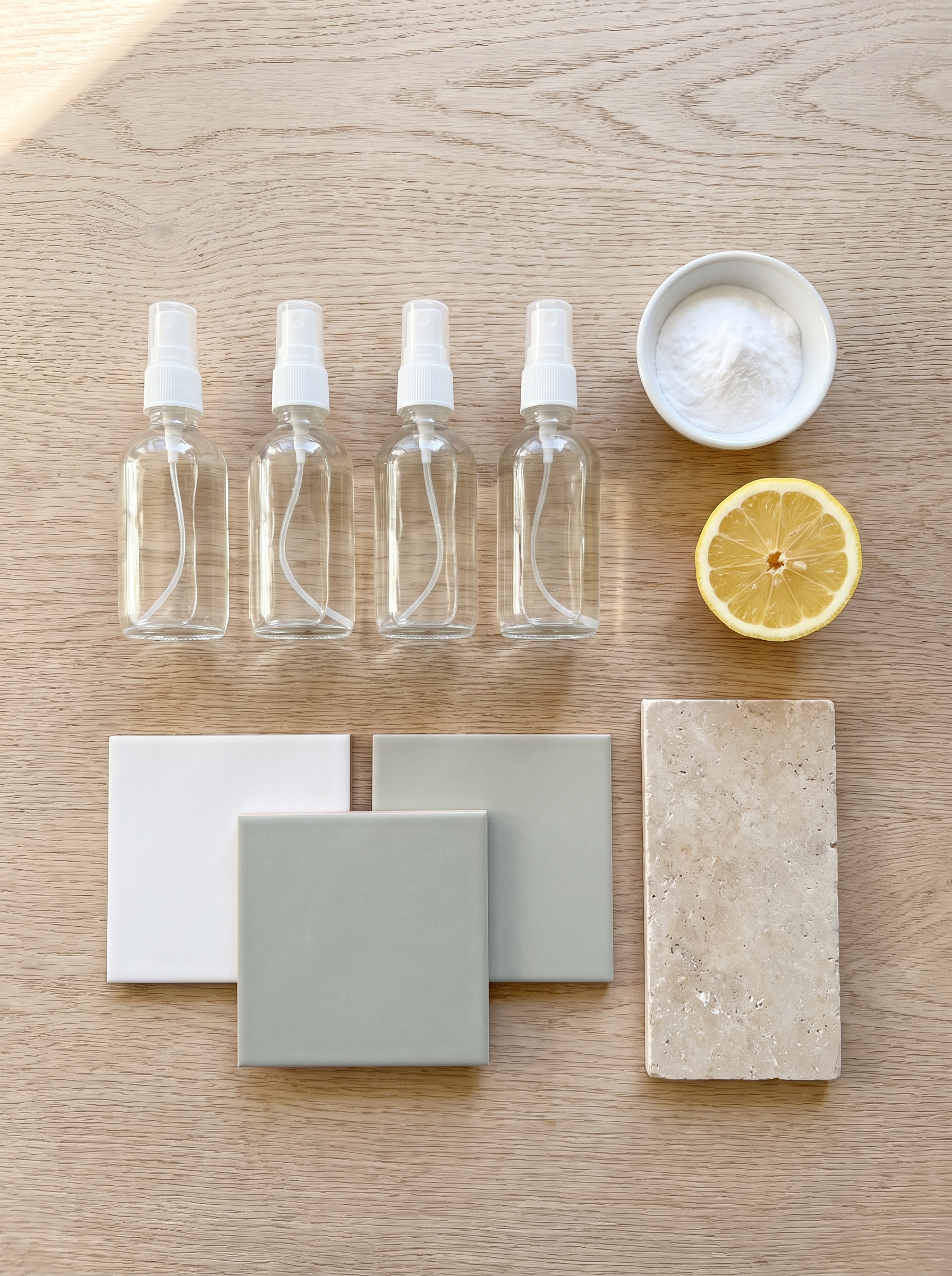 clean moldy grout