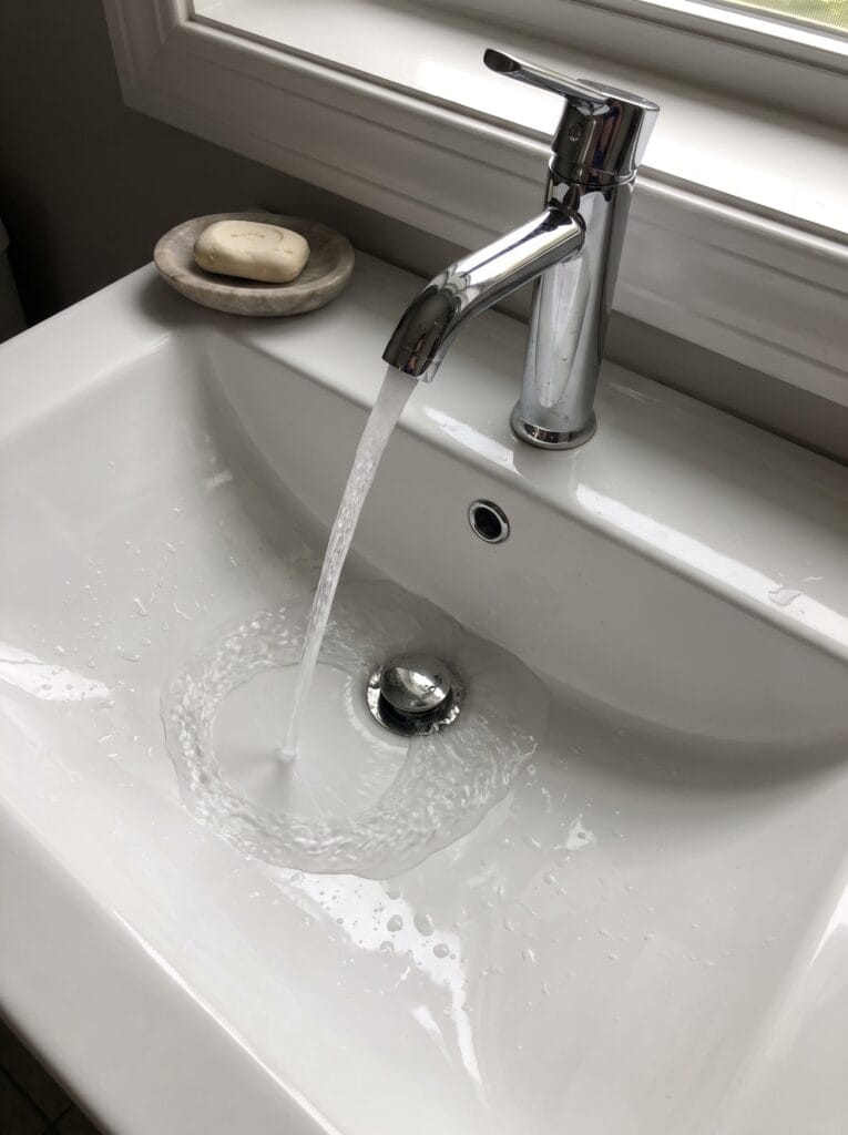 basin tap holes