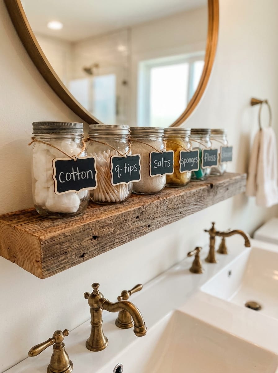 bathroom jars ideas