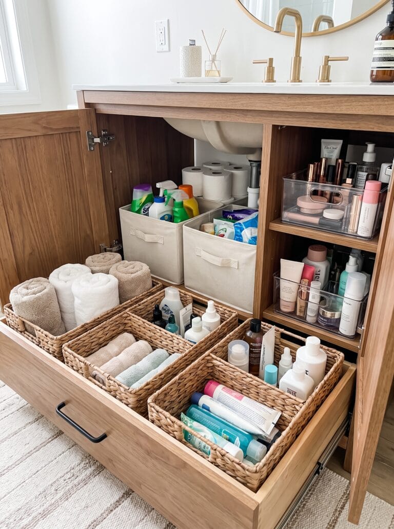 bathroom storage zones